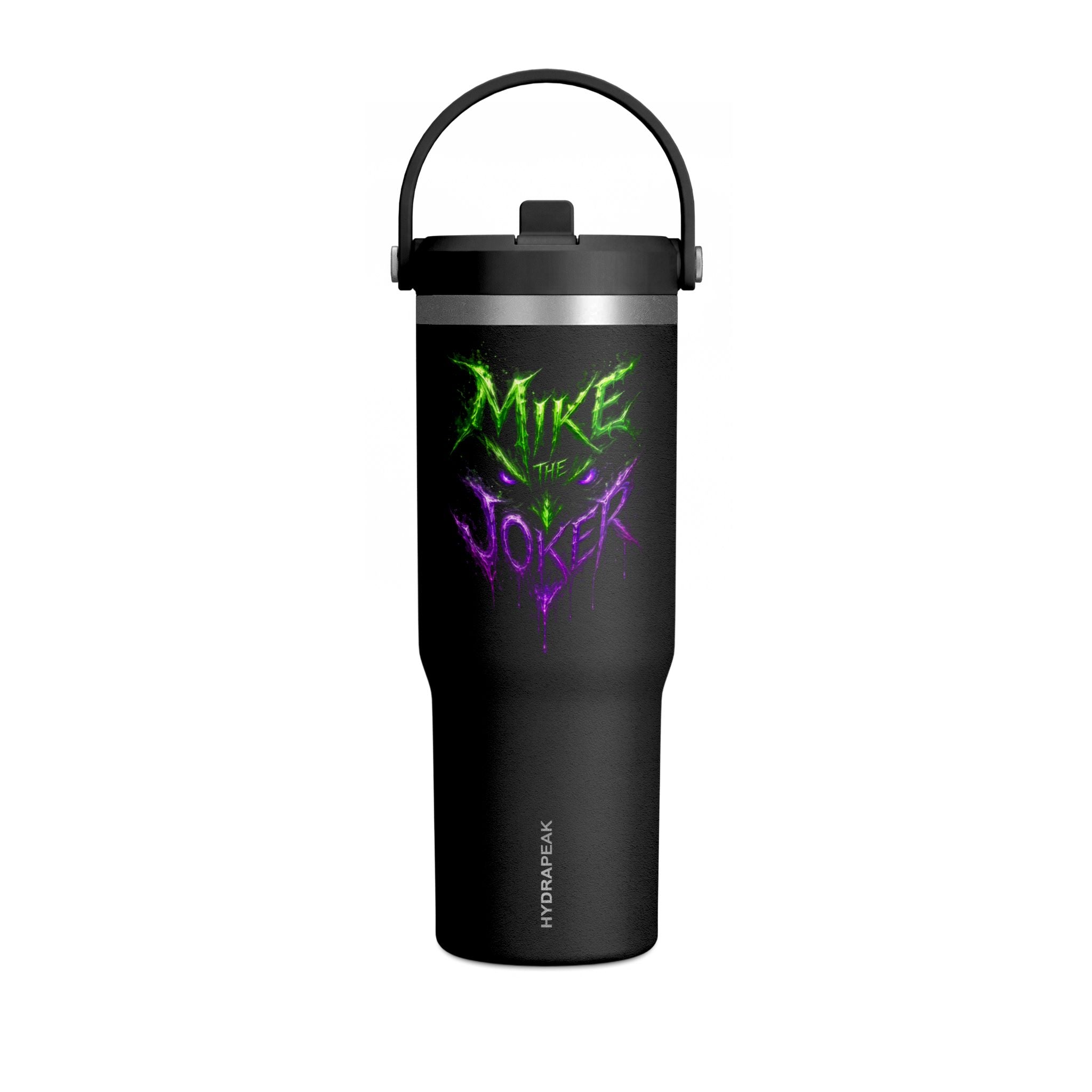 Tumbler — "Mike the Joker" Neon Graffiti 32oz Insulated Travel Mug