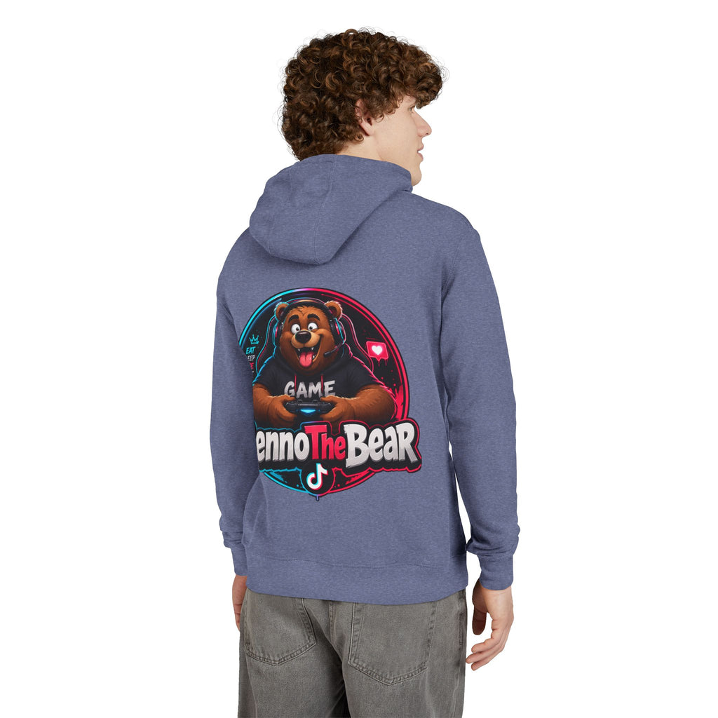 Benno The Bear Gaming Hoodie — Gamer Logo Pullover