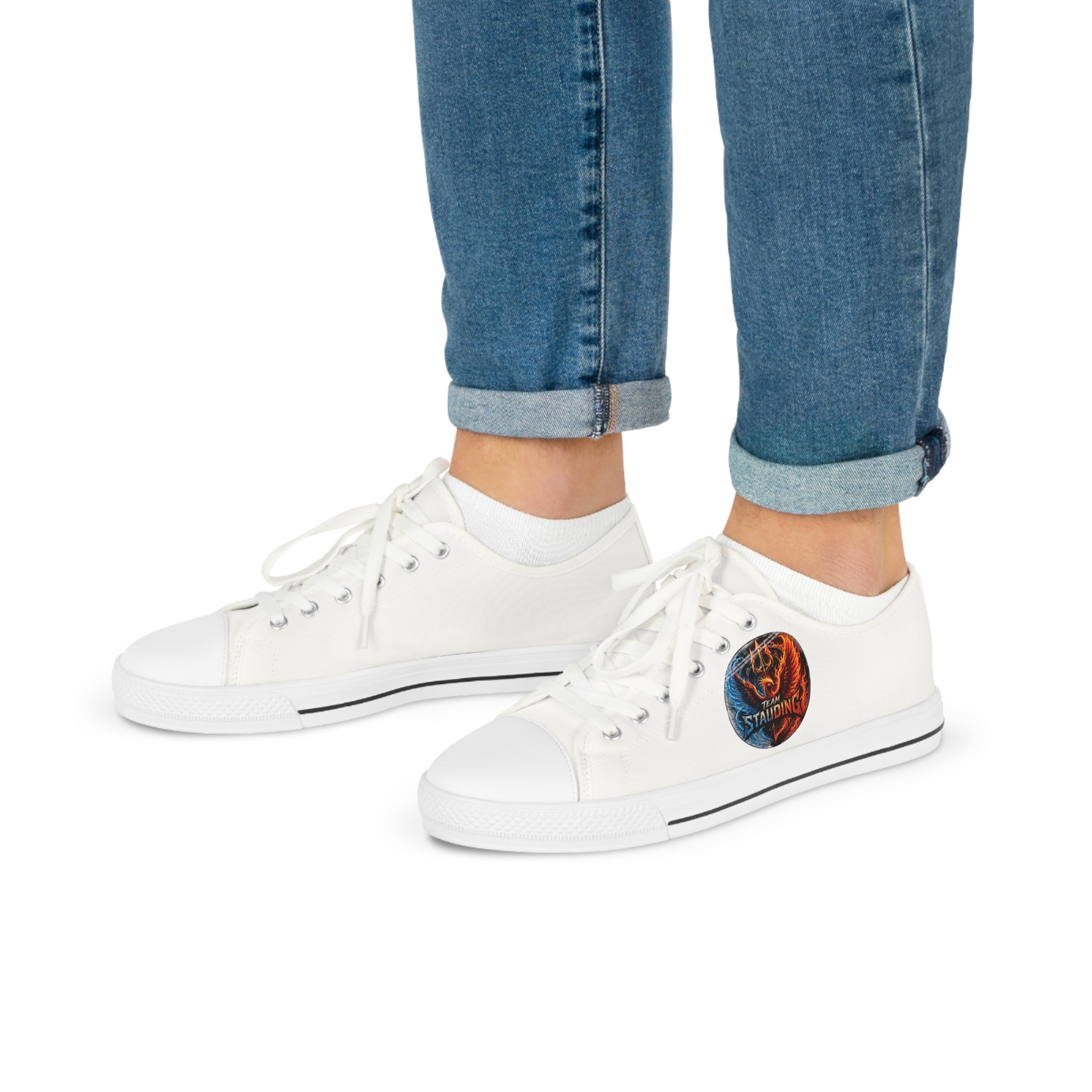 Staudings Low Top Sneakers — Double Planet Graphic Casual Canvas Shoes