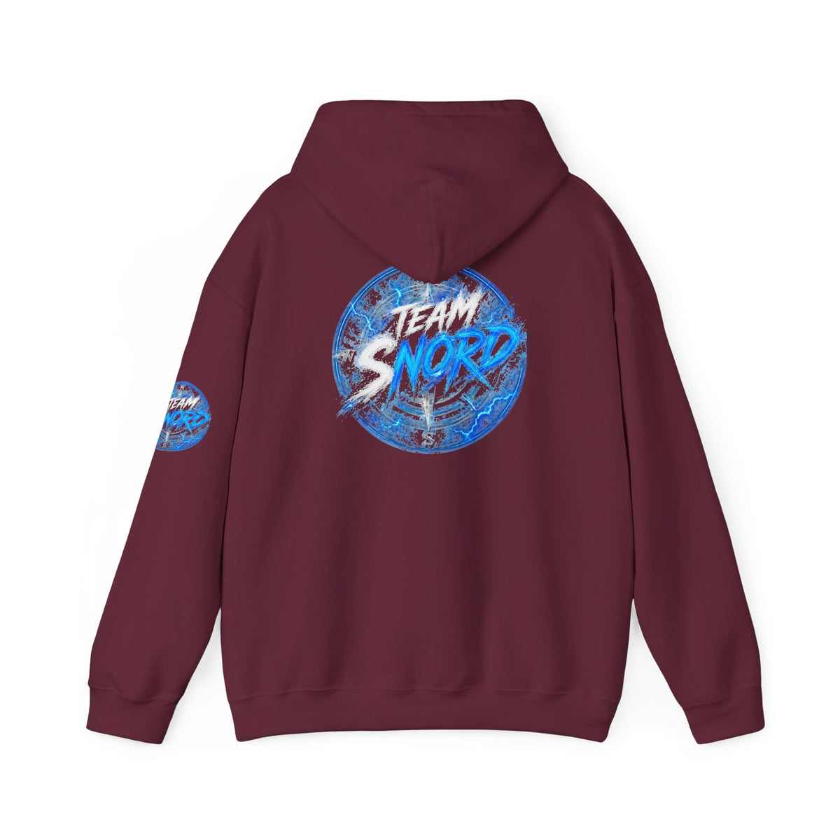 Nord Globe Hoodie — Blue Vintage Graphic Hooded Sweatshirt