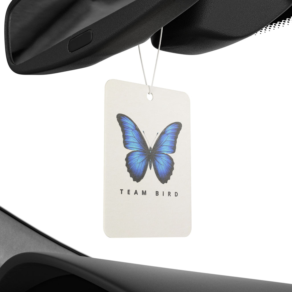 Butterfly 'Team Bird' Car Air Freshener — Blue Butterfly Scented Ornament