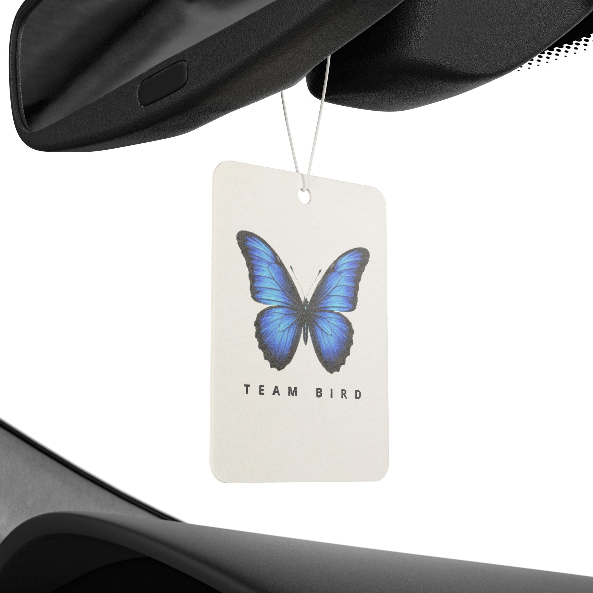 Butterfly 'Team Bird' Car Air Freshener — Blue Butterfly Scented Ornament