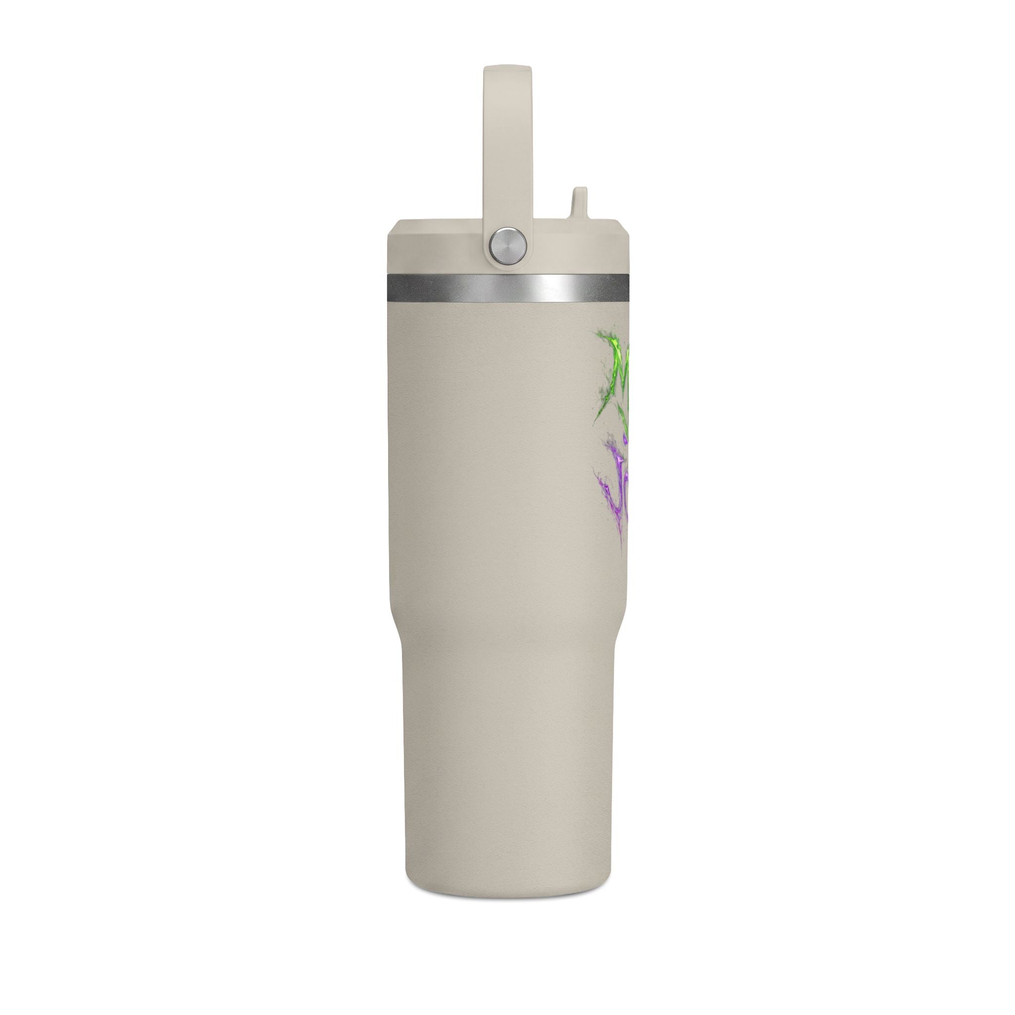 Tumbler — "Mike the Joker" Neon Graffiti 32oz Insulated Travel Mug