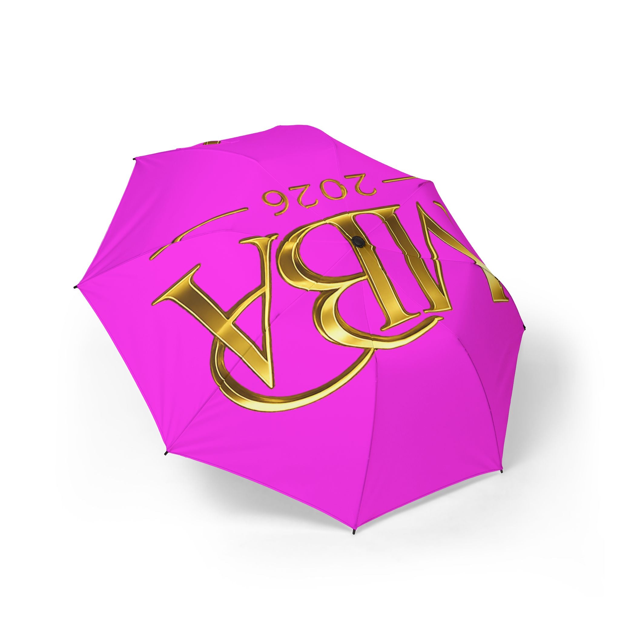 MBA 2026 Foldable Umbrella — Pink Semi‑Automatic Travel Umbrella