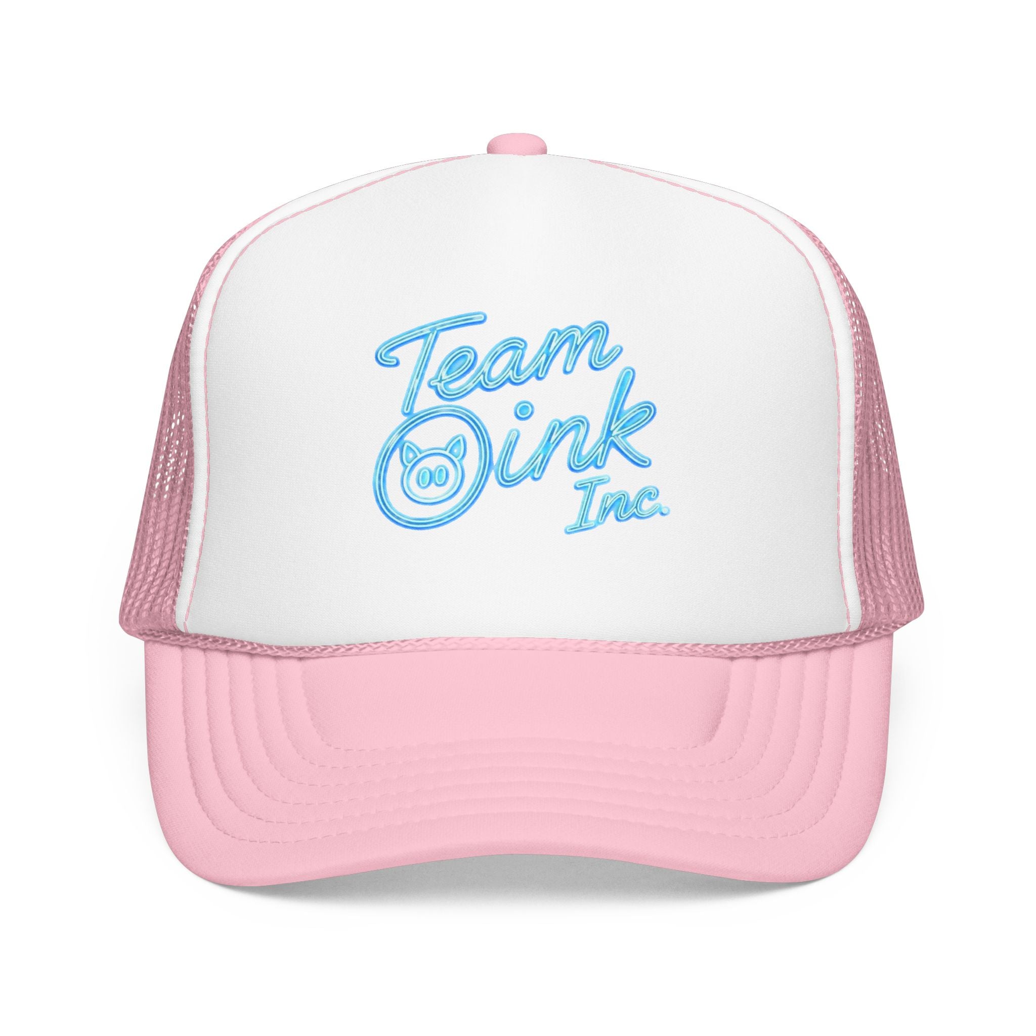 Team Oink Inc. Trucker Hat — Retro Embroidered Foam Cap
