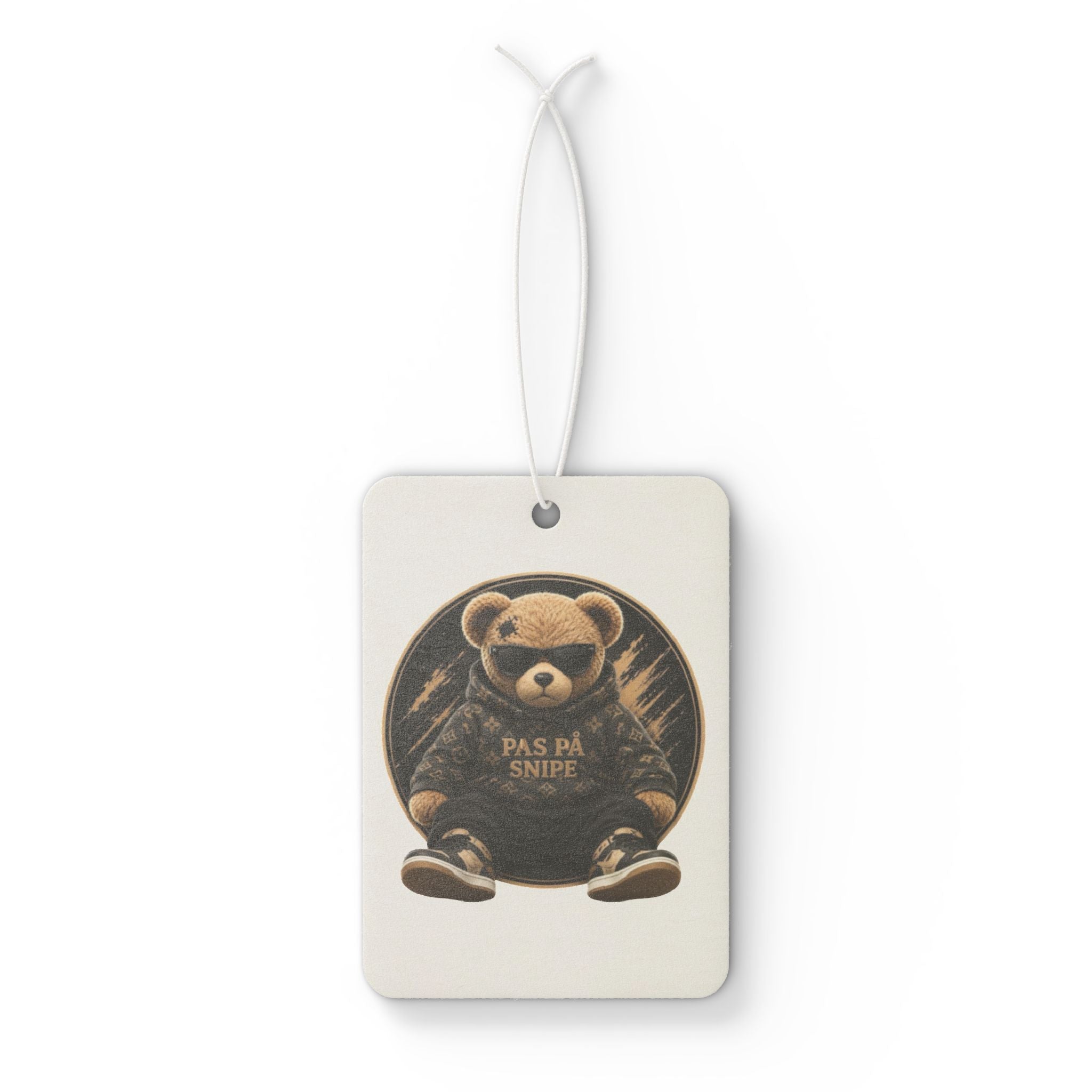 Teddy Bear Car Air Freshener — 'Pas På Snipe' Vintage Cute Scented Ornament