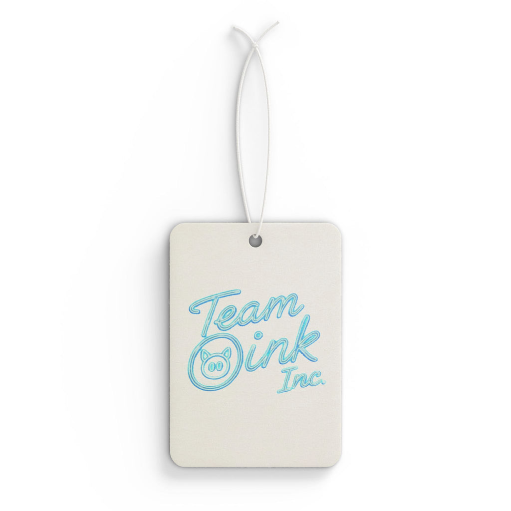 Team Oink Inc. Car Air Freshener — Retro Script Hanging Scent Tag
