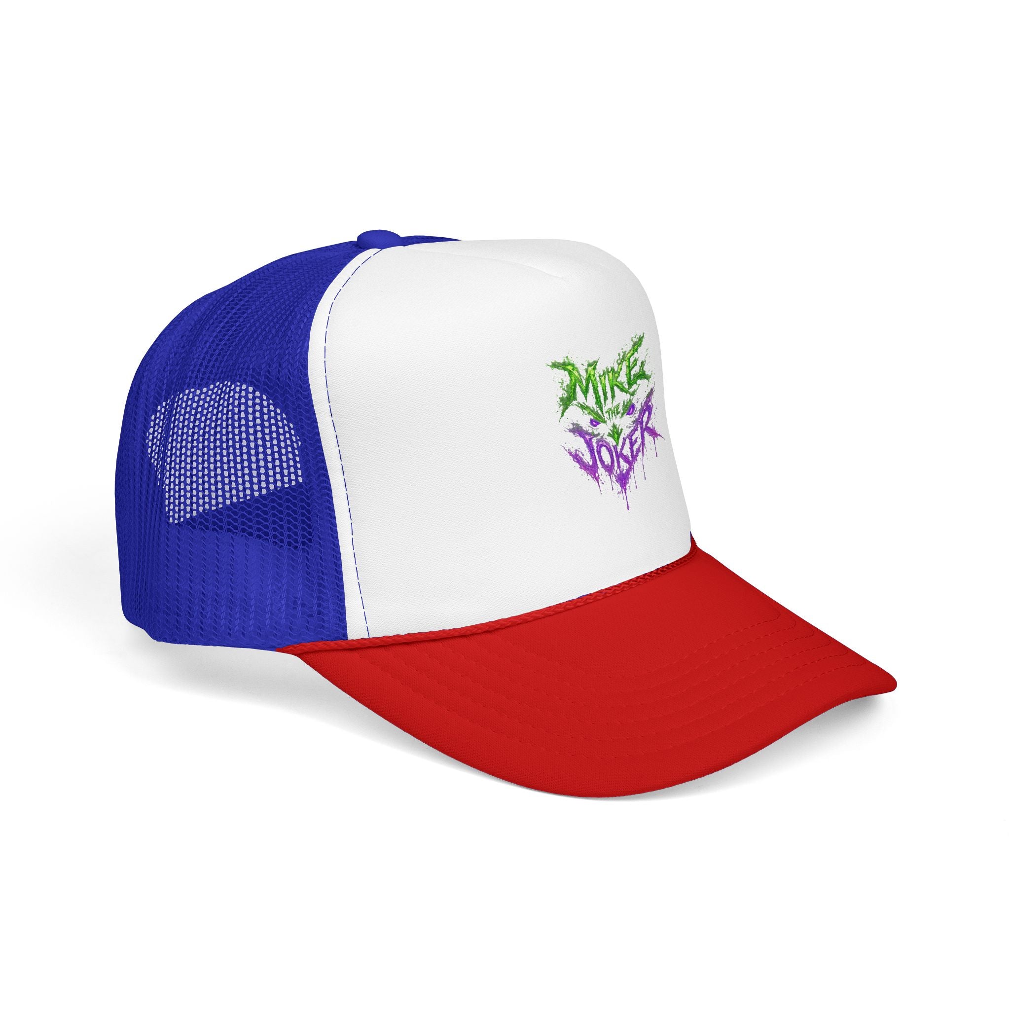 Trucker Hat with Neon Grunge Heart Logo
