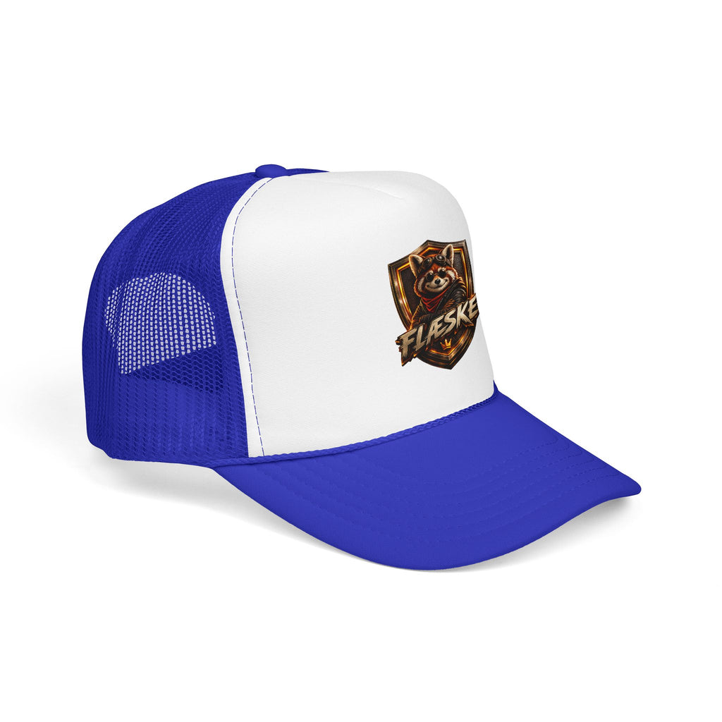 Ember Raccoon Shield Trucker Hat