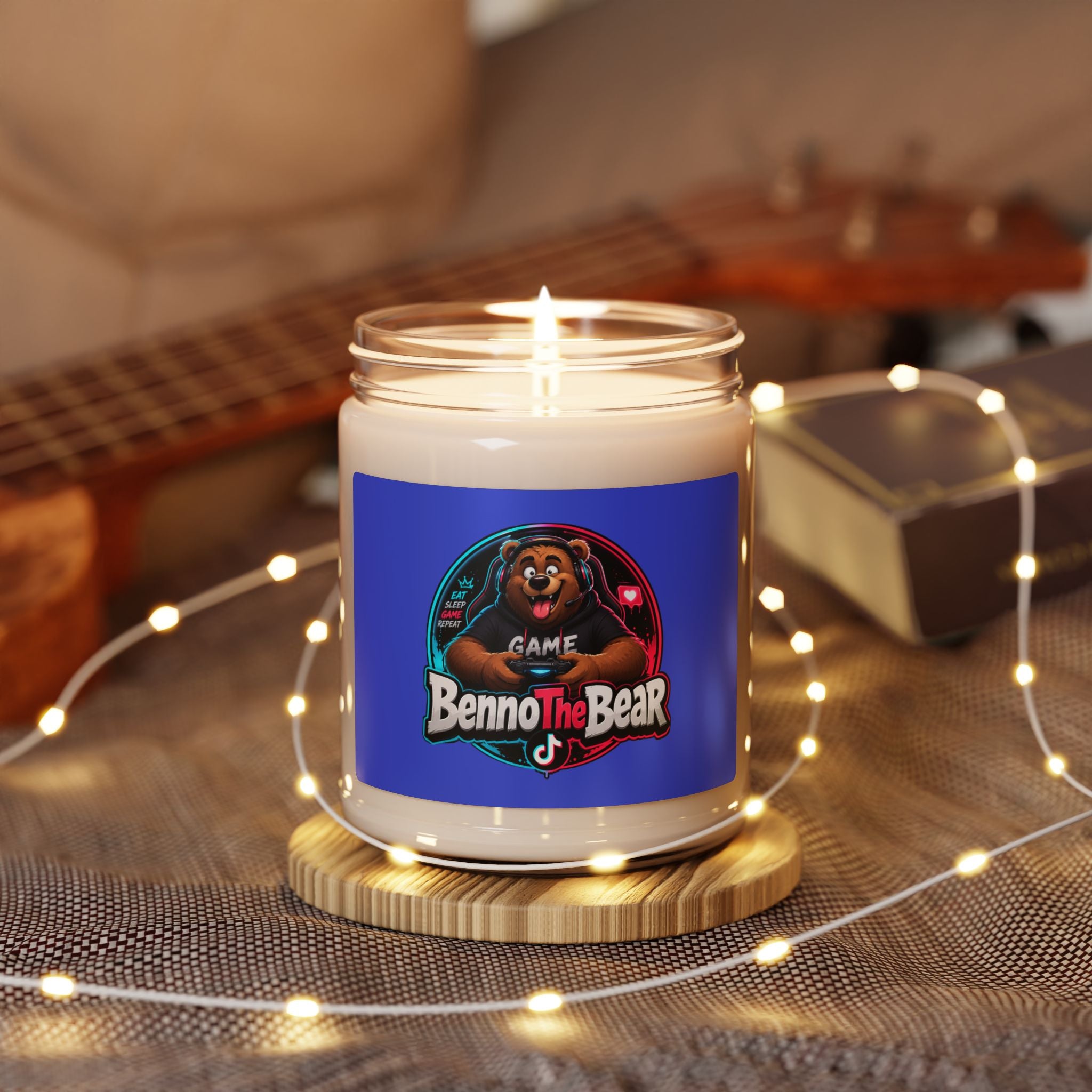 Benno The Bear Scented Soy Candle — 9oz Gamer Logo Candle