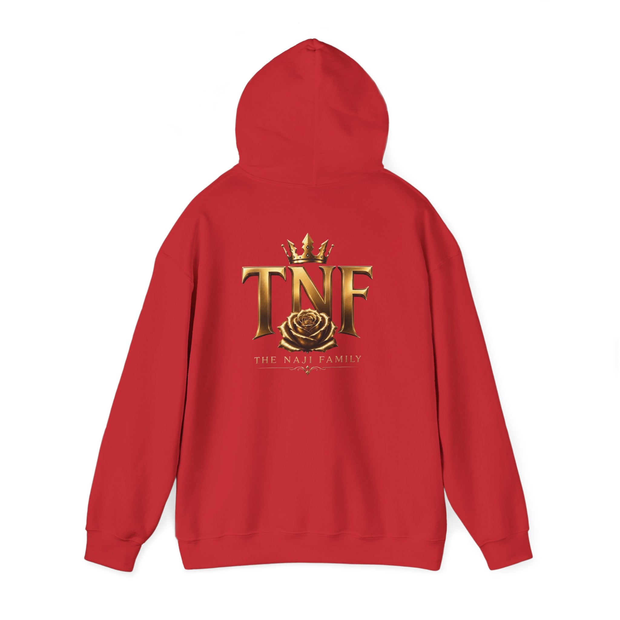 TNF Gold Rose Hoodie — Elegant Crown Logo Pullover