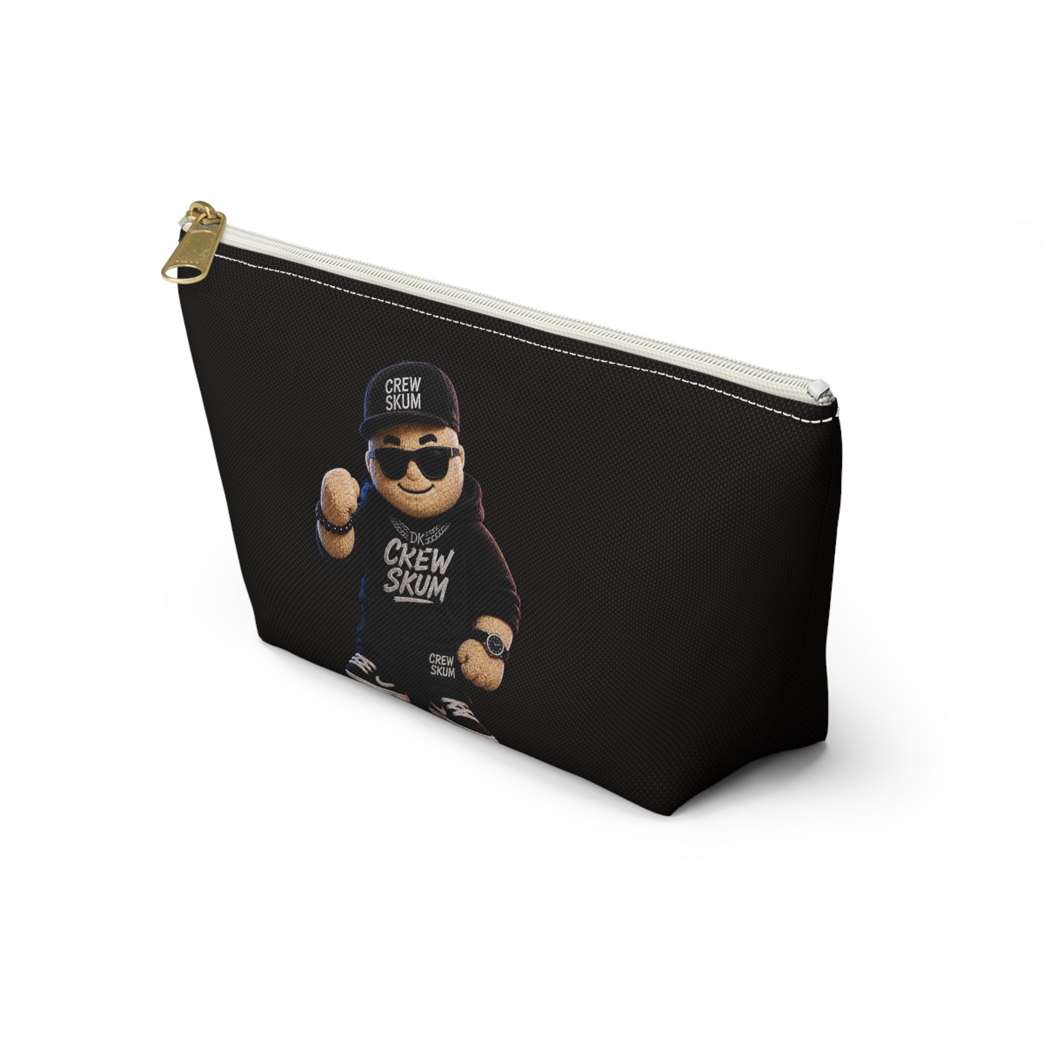 Crew Skum Cartoon Character Accessory Pouch — T‑Bottom Cosmetic Bag