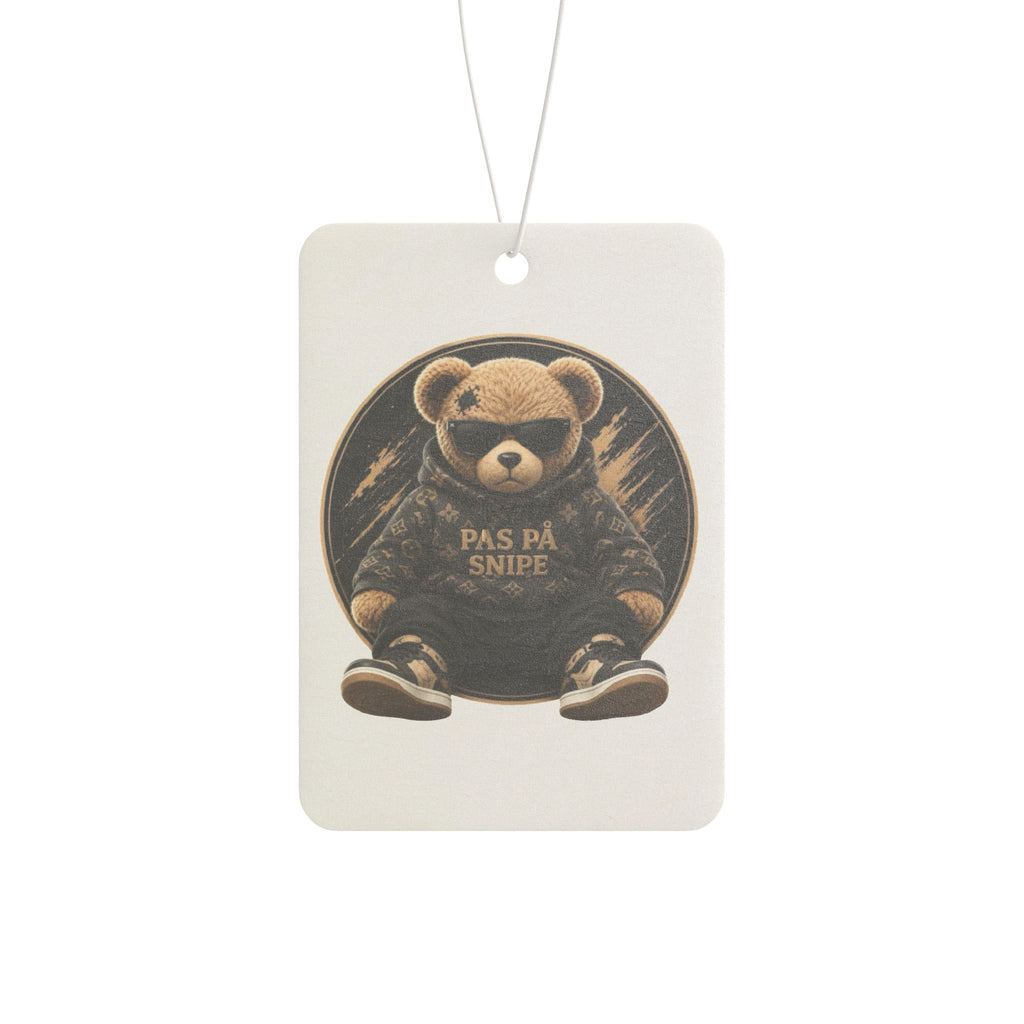 Teddy Bear Car Air Freshener — 'Pas På Snipe' Vintage Cute Scented Ornament
