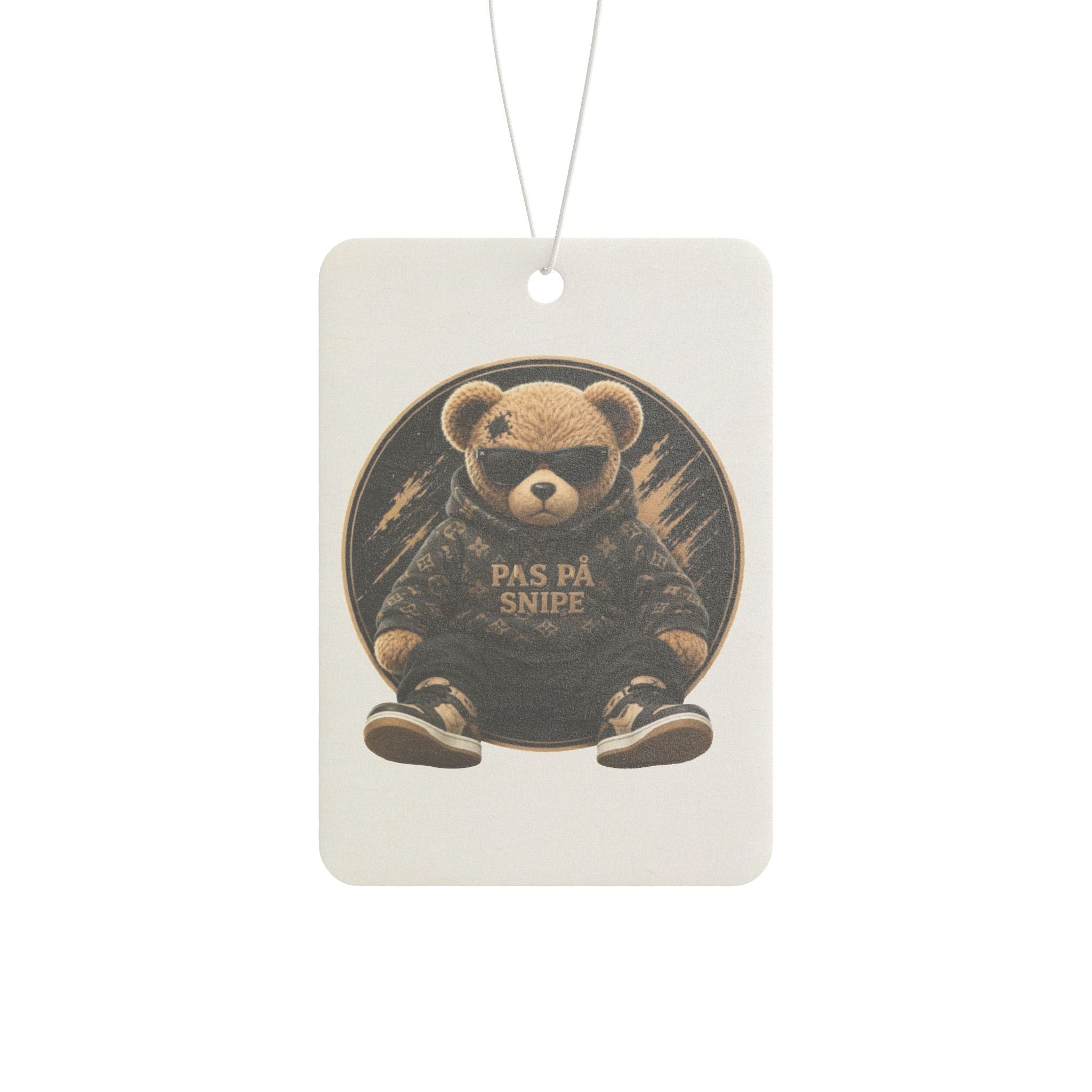 Teddy Bear Car Air Freshener — 'Pas På Snipe' Vintage Cute Scented Ornament