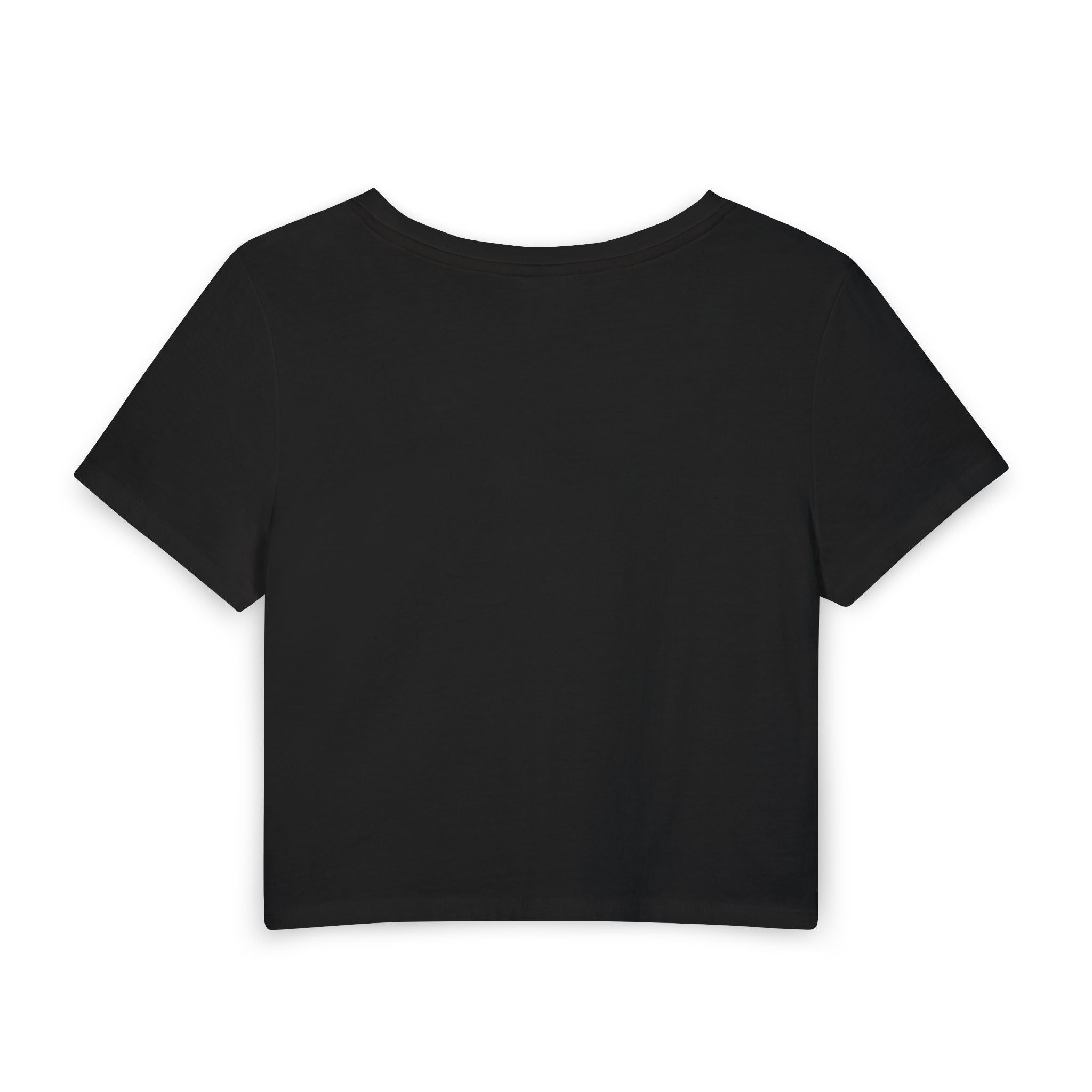 Miss V Mini Tarot Vibes Baby Tee - Small Chest Cardistry Graphic Women's Crop Top