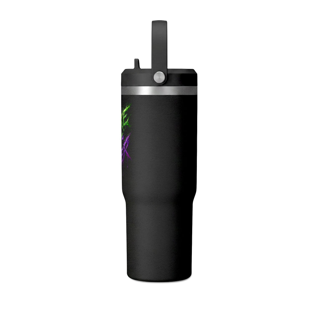 Tumbler — "Mike the Joker" Neon Graffiti 32oz Insulated Travel Mug