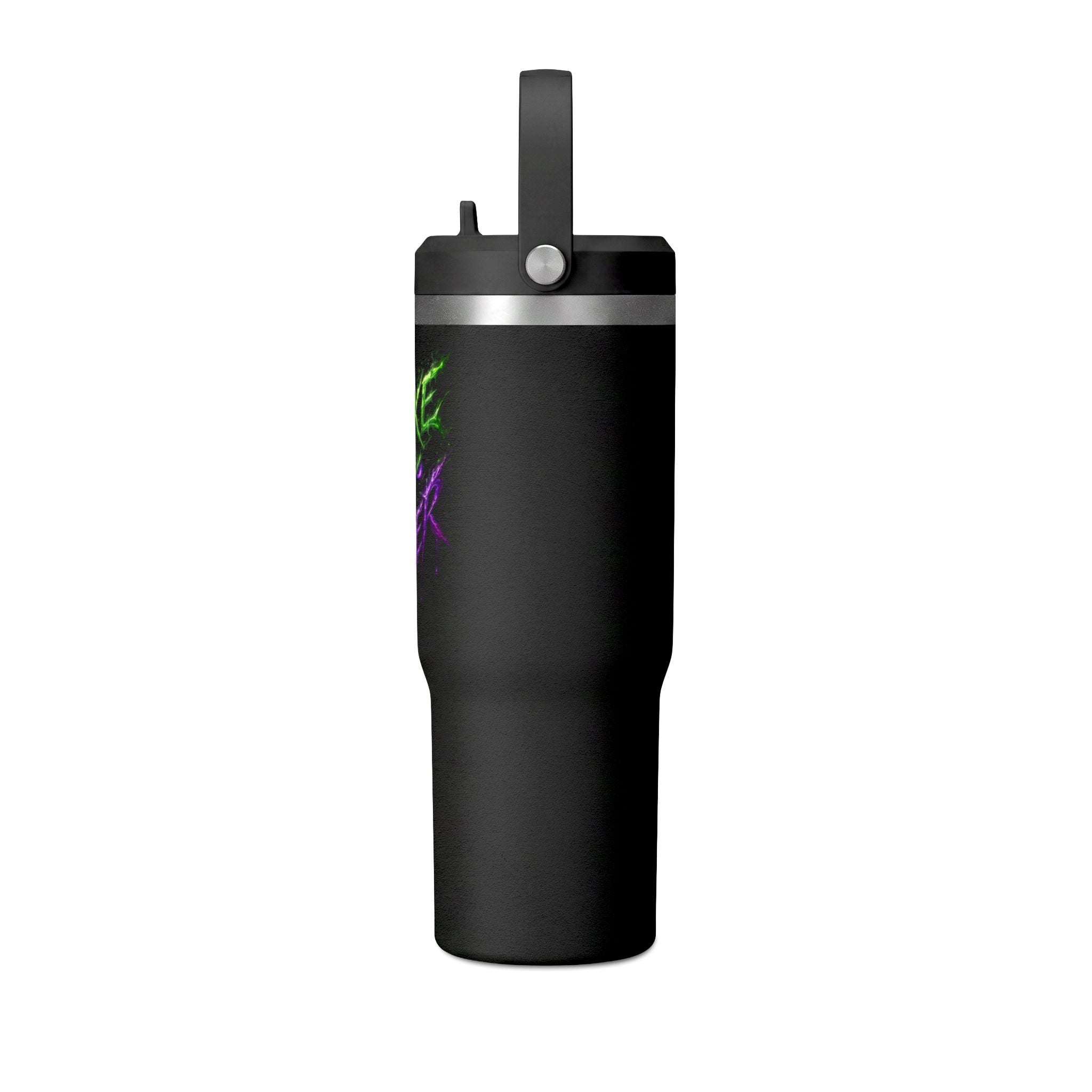 Tumbler — "Mike the Joker" Neon Graffiti 32oz Insulated Travel Mug