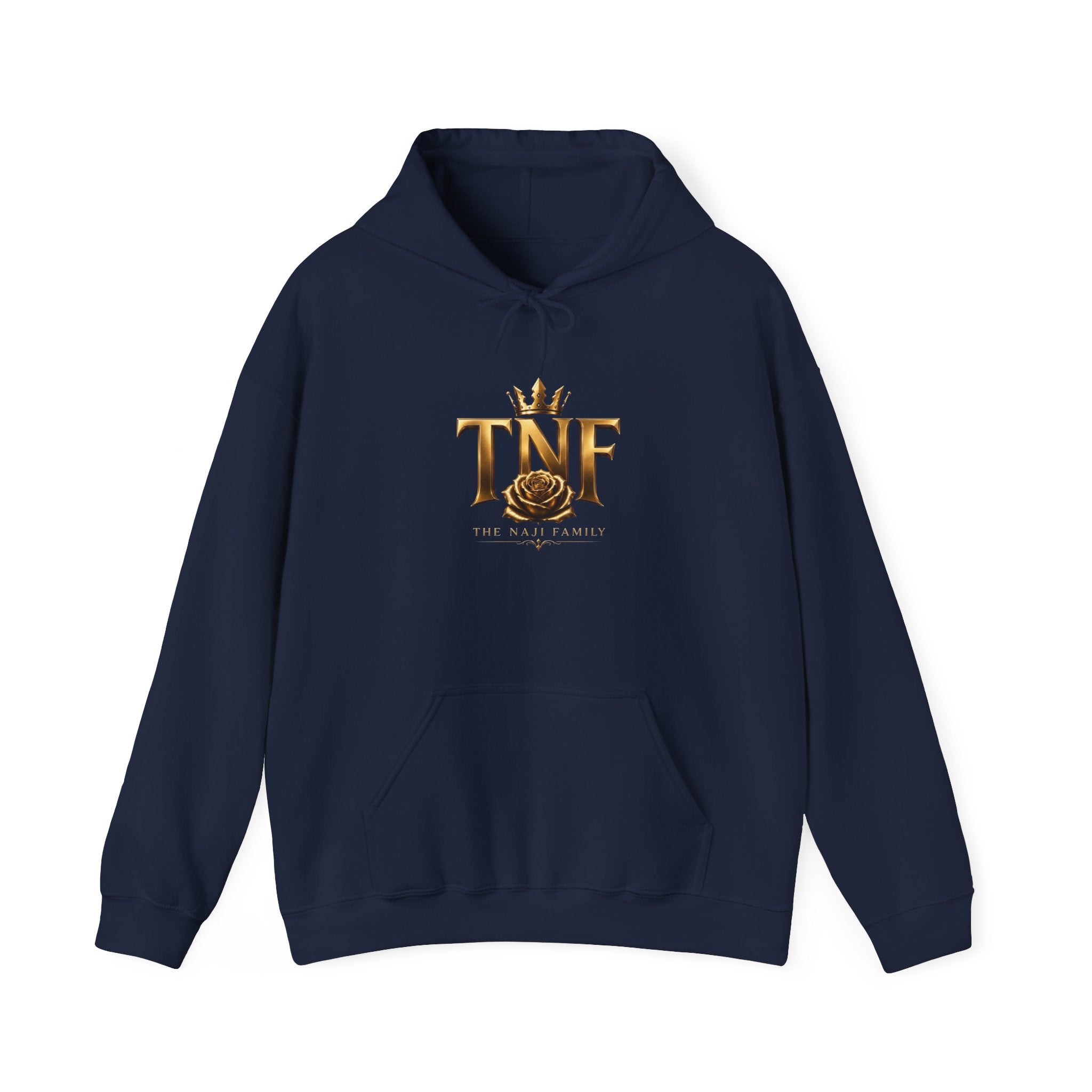 TNF Gold Rose Hoodie — Elegant Crown Logo Pullover