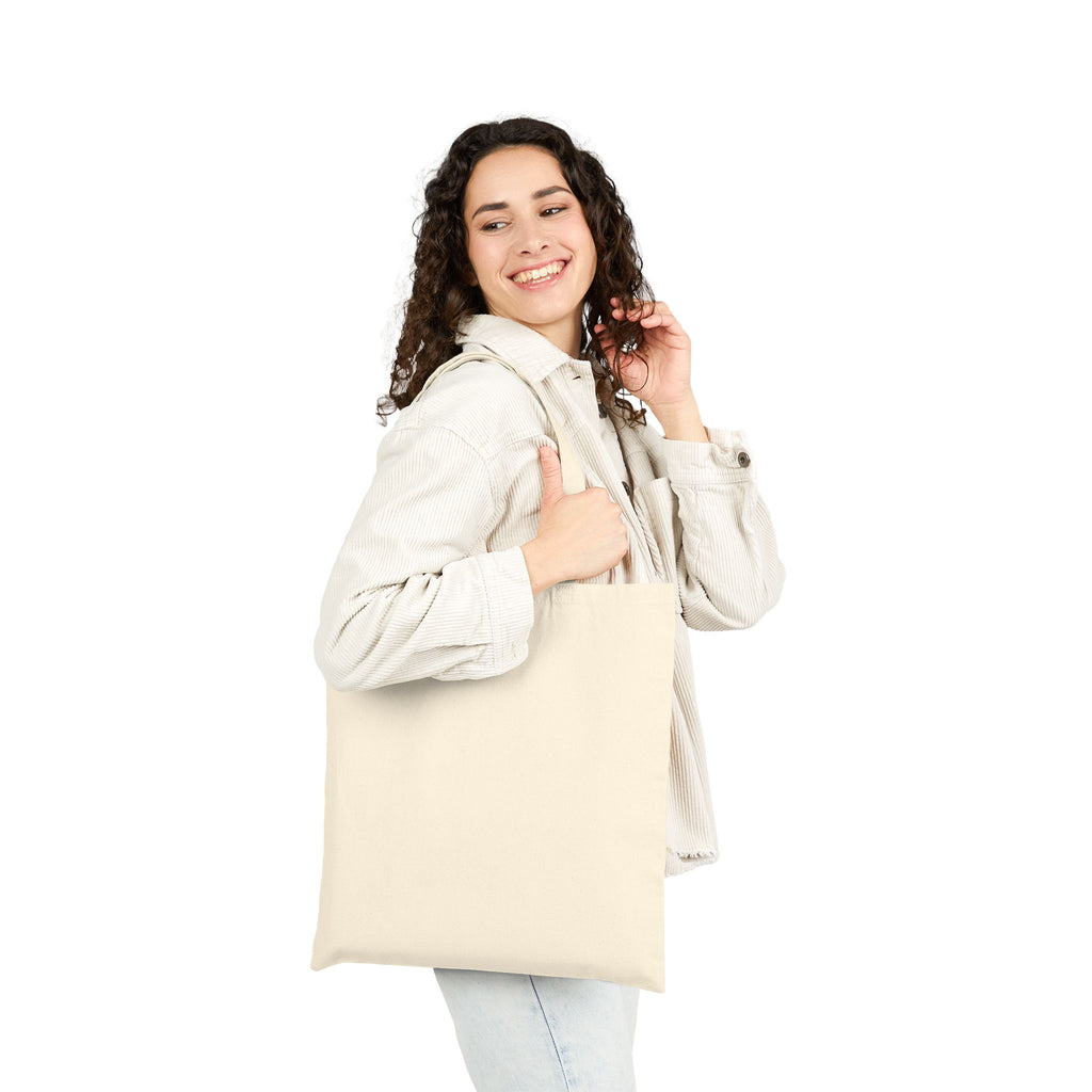 Next Level Tote Bag — Minimal Hexagon Logo with Sunset Accent