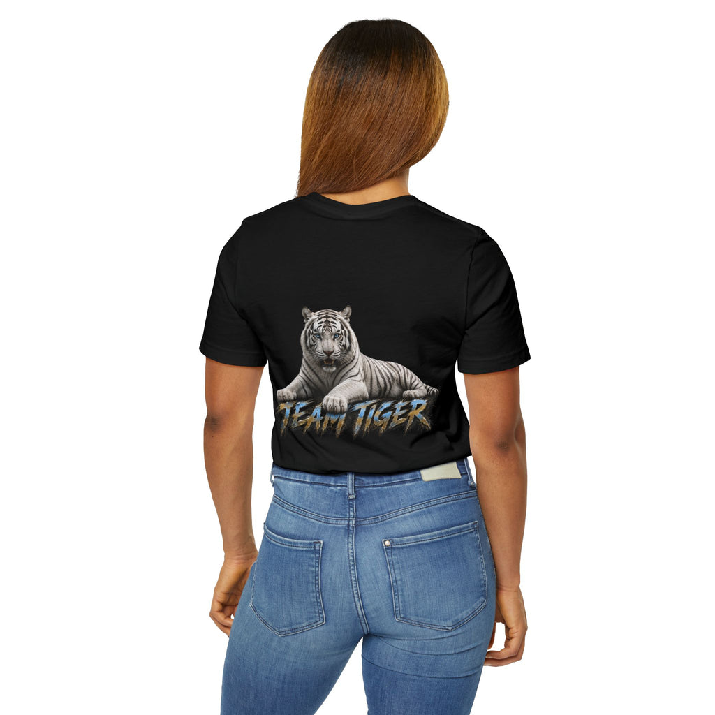Team Tiger Graphic T-Shirt — White Tiger Illustration Tee