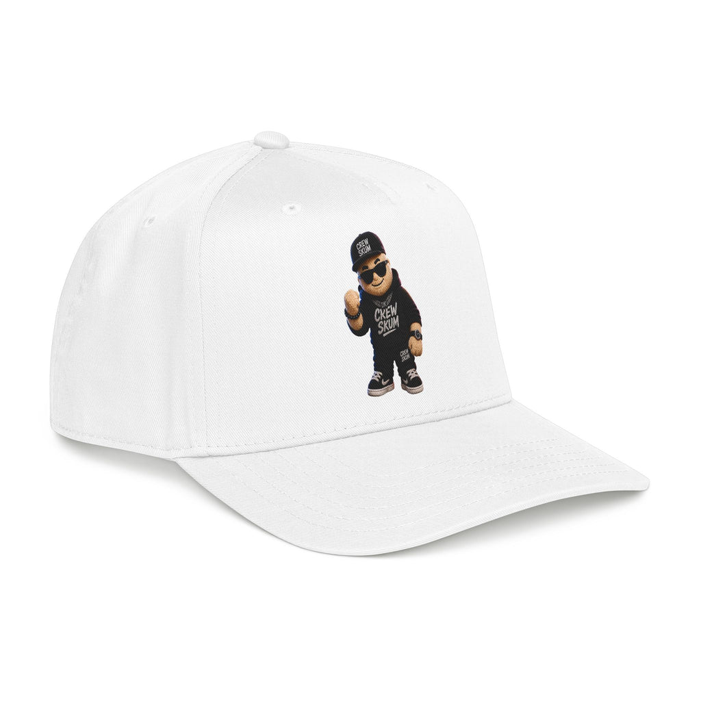 Emo Bear Streetwear Baseball Cap — 'Crew Strong' Embroidered Dad Hat
