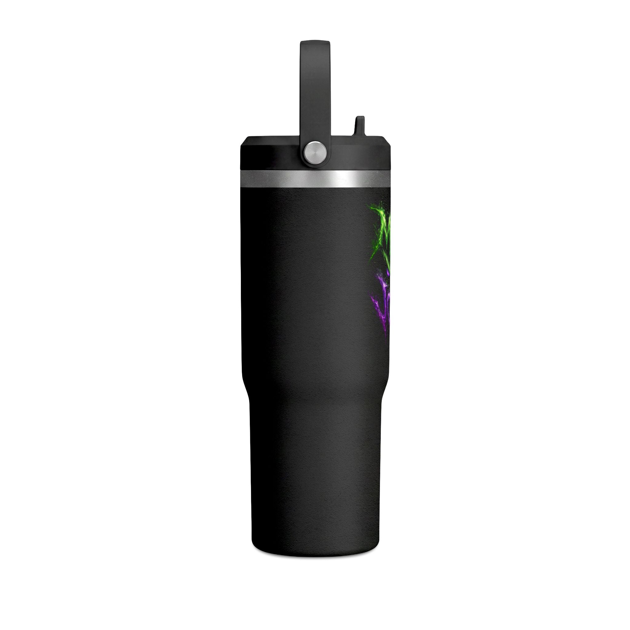 Tumbler — "Mike the Joker" Neon Graffiti 32oz Insulated Travel Mug