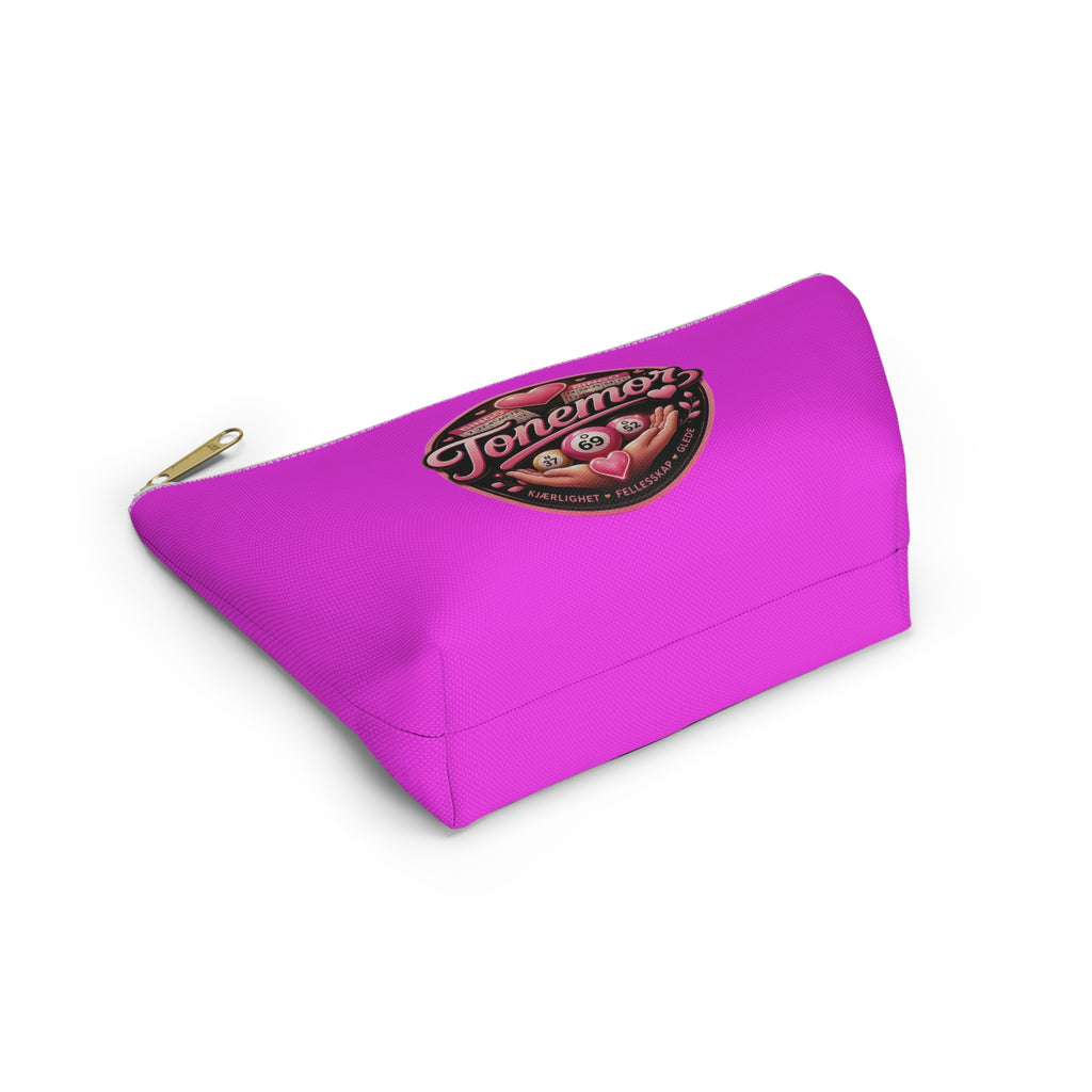 Pink Tonemor Bingo Accessory Pouch — T-Bottom Cosmetic Bag