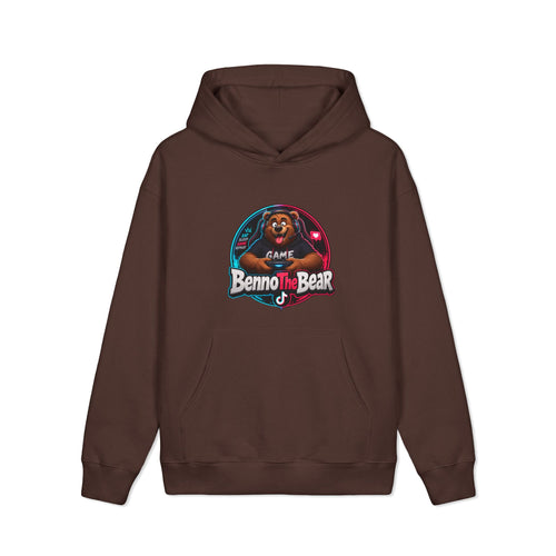 Benno the Bear Gaming Hoodie — Retro Arcade Gamer Pullover