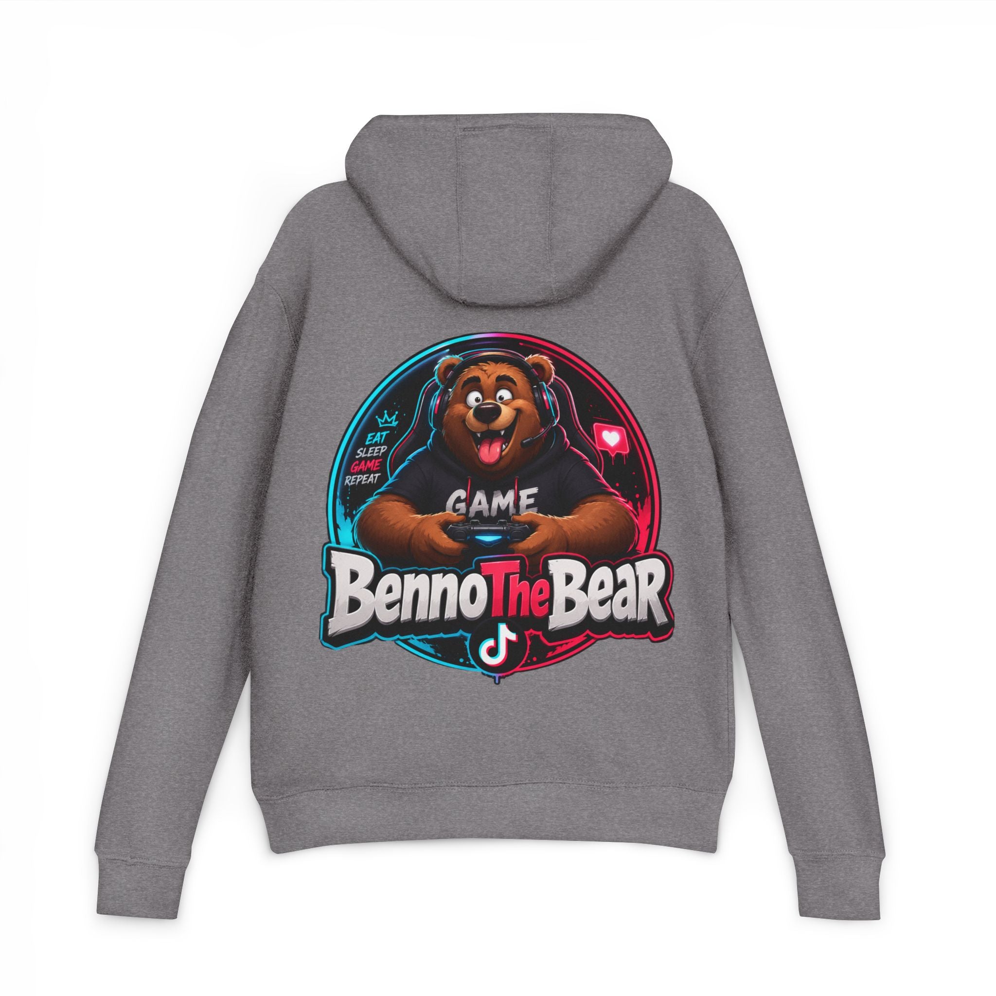 Benno The Bear Gaming Hoodie — Gamer Logo Pullover