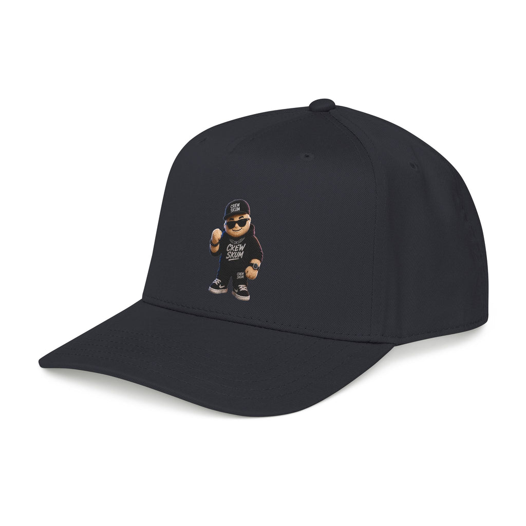 Emo Bear Streetwear Baseball Cap — 'Crew Strong' Embroidered Dad Hat