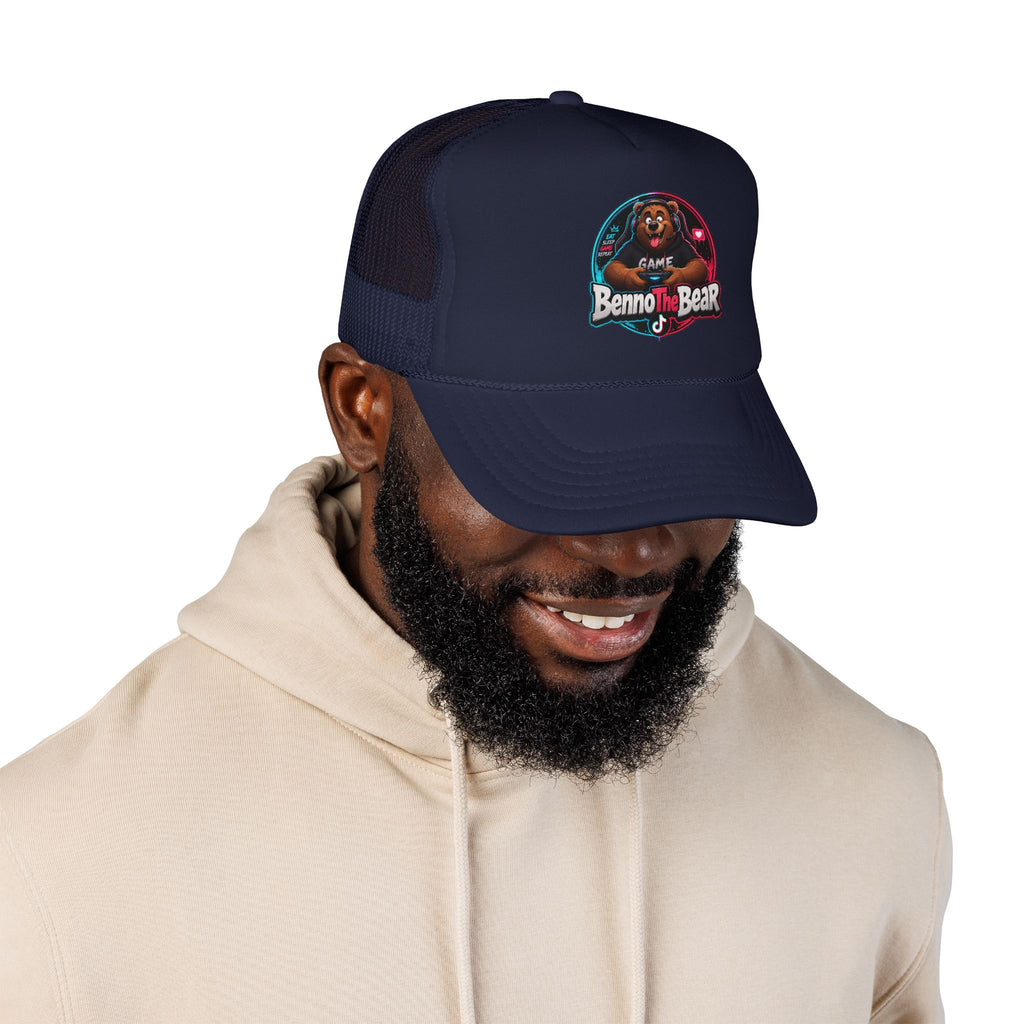 Trucker Hat — 'Benno the Bear' Gaming Logo Foam Cap