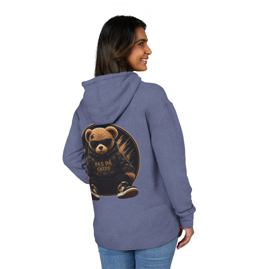 Teddy Bear Hoodie — 'Pas På Snipe' Graphic Pullover