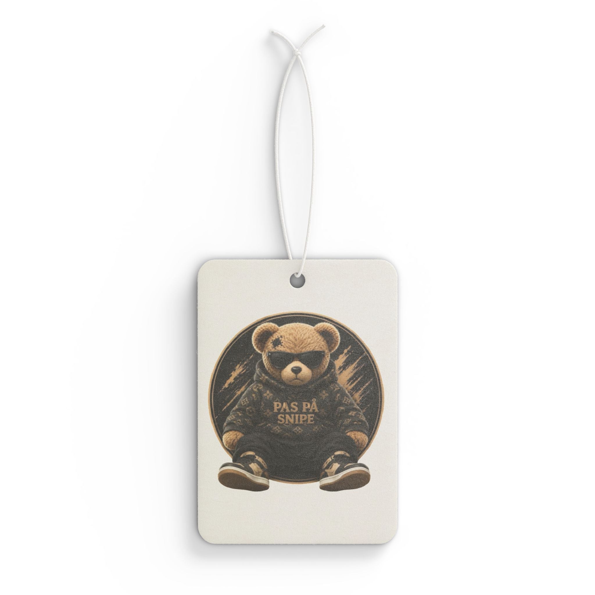 Teddy Bear Car Air Freshener — 'Pas På Snipe' Vintage Cute Scented Ornament
