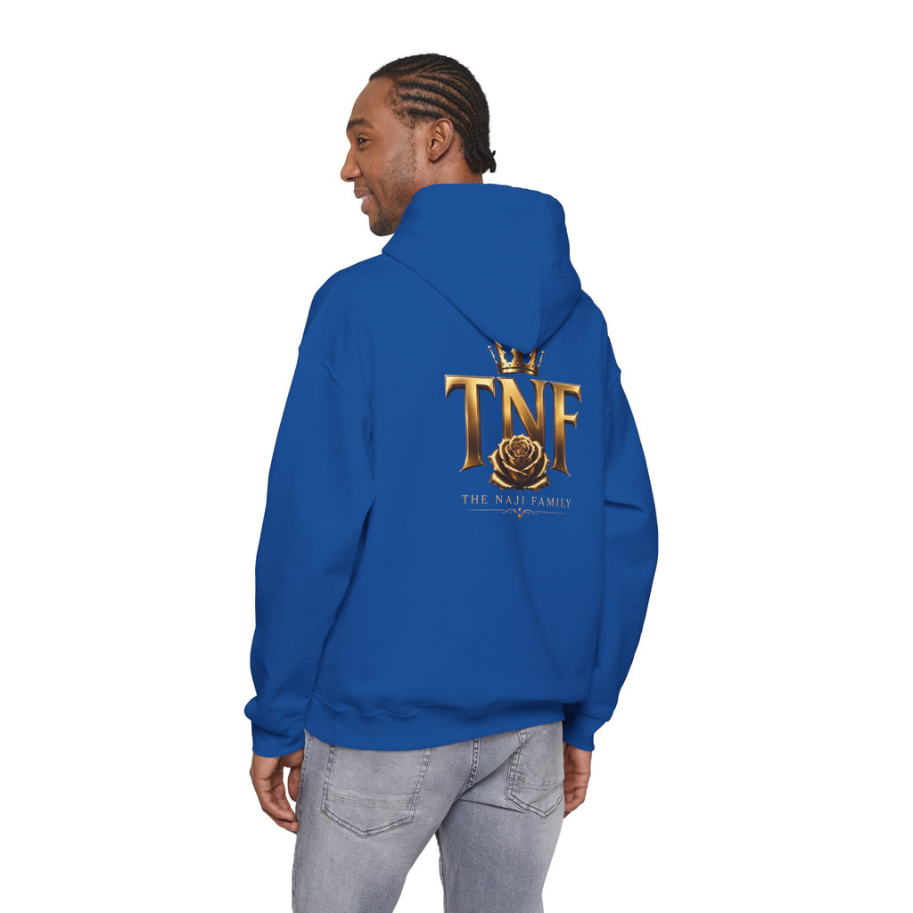 TNF Gold Rose Hoodie — Elegant Crown Logo Pullover