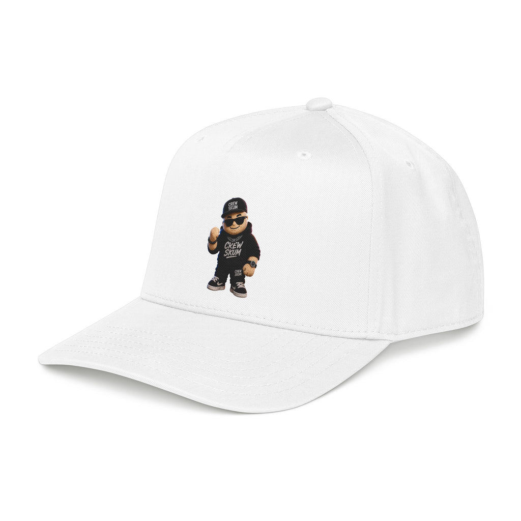 Emo Bear Streetwear Baseball Cap — 'Crew Strong' Embroidered Dad Hat