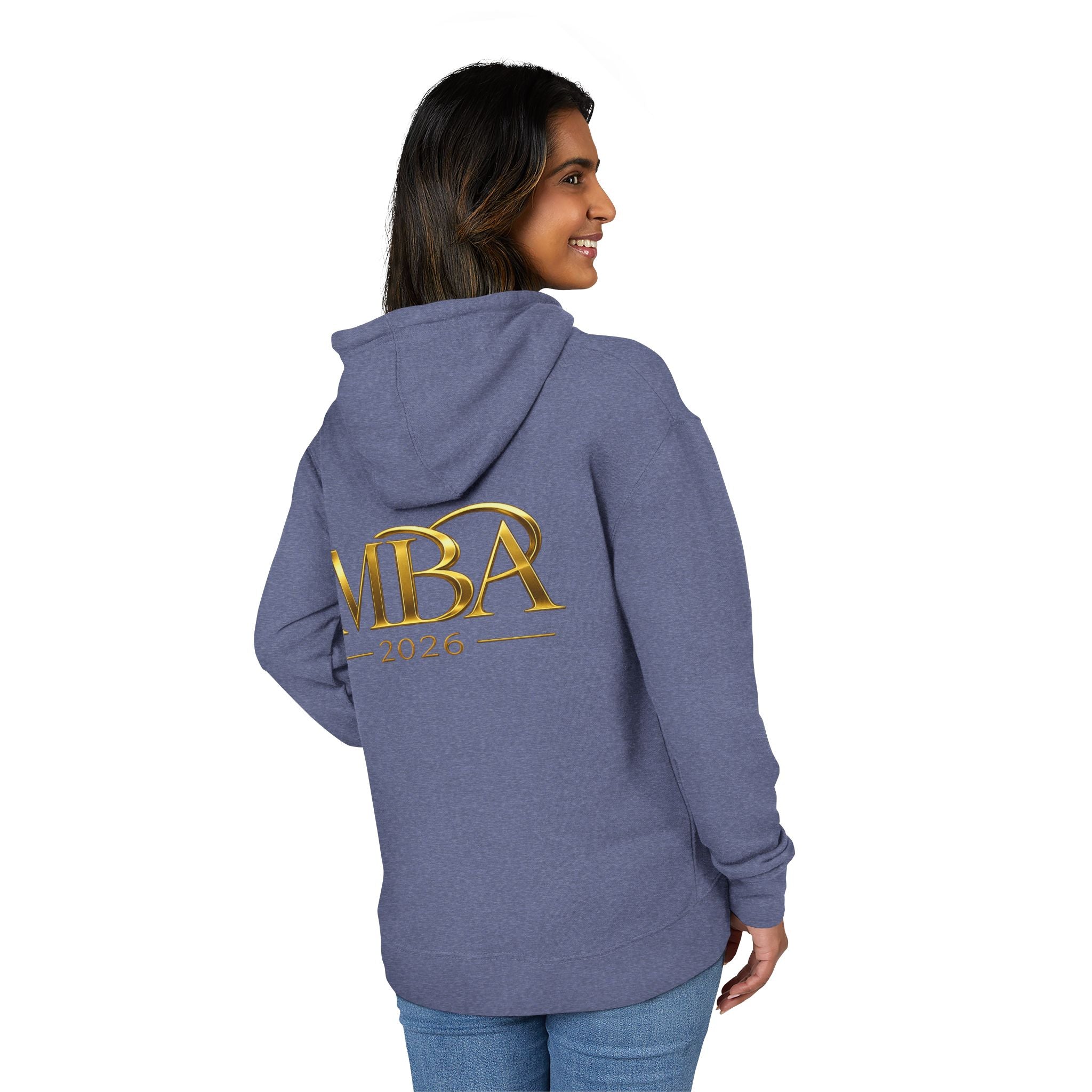 MBA 2026 Hoodie — Gold Crest Graduation Pullover
