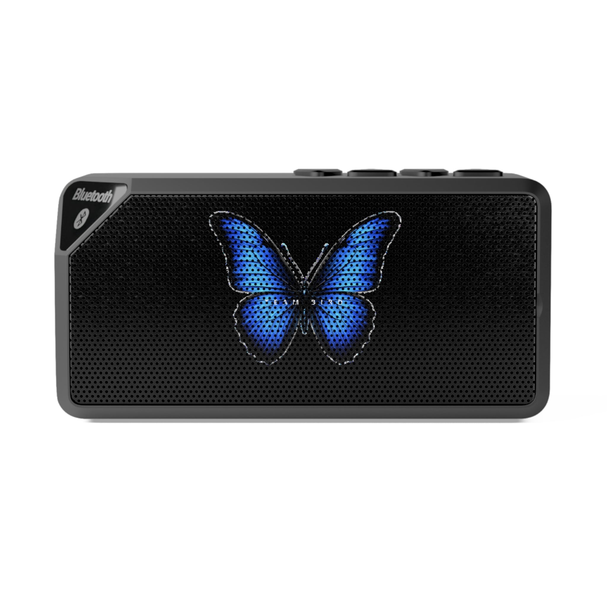 Blue Butterfly Bluetooth Speaker — Portable Wireless Speaker with LED Design