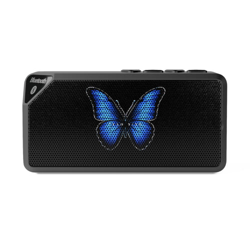 Blue Butterfly Bluetooth Speaker — Portable Wireless Speaker with LED Design