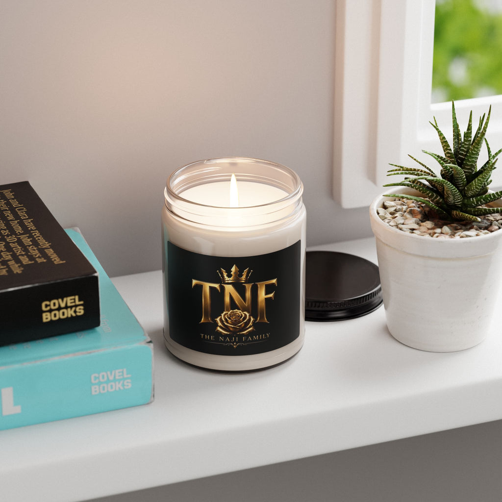 Soy Candle — 'TNF The Naji Family' Gold Crest Scented Candle, 9oz