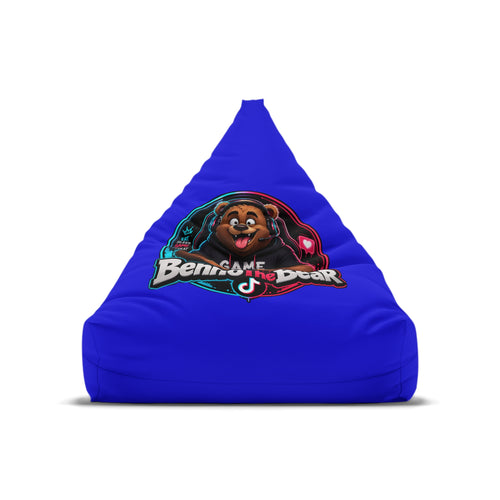 Bean Bag Cover — Blue Gamer Bear Logo Comfort Chair Cover