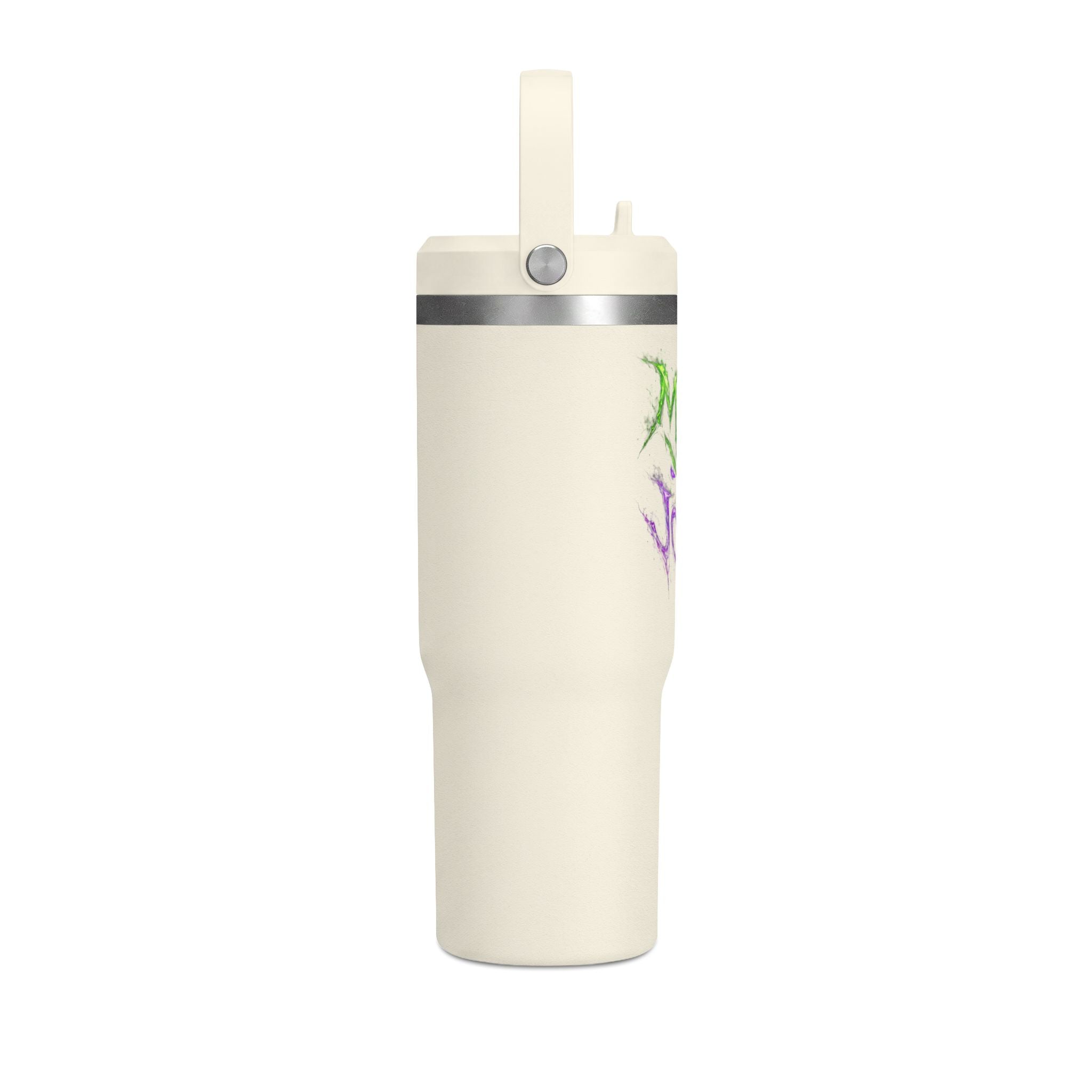 Tumbler — "Mike the Joker" Neon Graffiti 32oz Insulated Travel Mug
