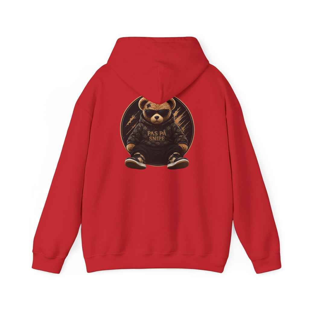 Bear Graphic Hoodie — 'Pas de Swipe' Cute Round Bear Pullover
