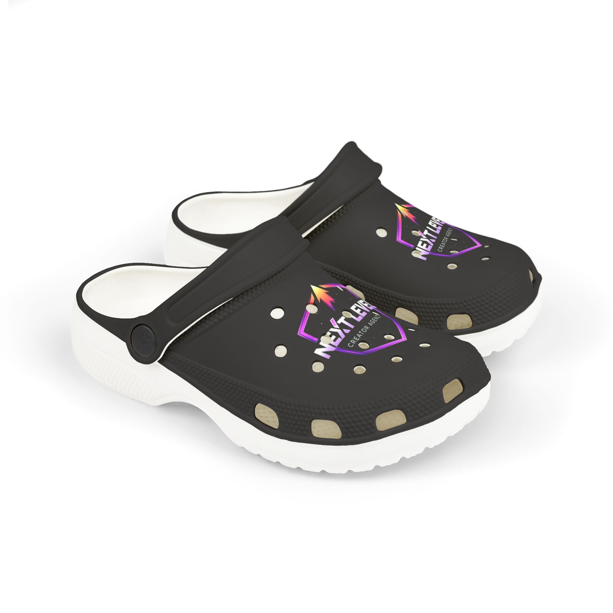Kid's 'Next Level' Neon Shield Foam Clogs — Lightweight Slip‑On Sandals