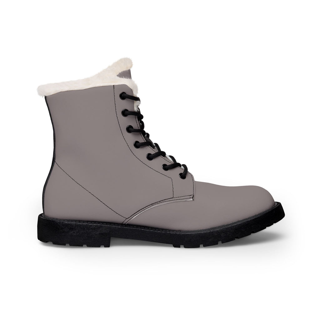 Fur-Lined Leather Boots — 'Mike & Joker' Graffiti Ankle Boots for Women