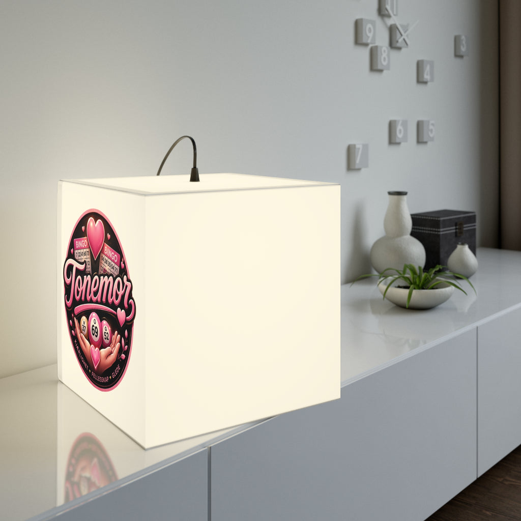 Light Cube Lamp — Tonemor Pink Bingo Heart Accent Lamp