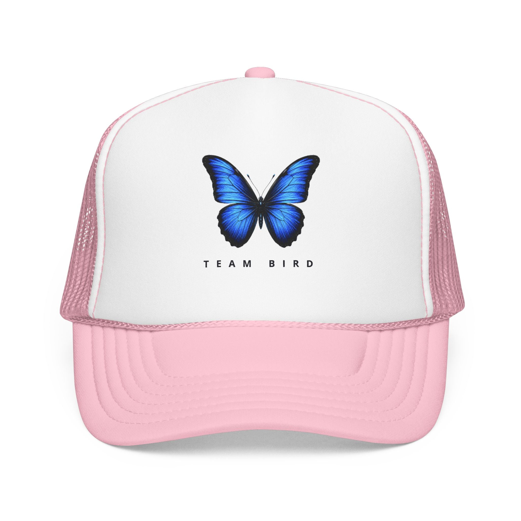 Blue Butterfly Trucker Hat — Vibrant Monarch-Inspired Foam Cap