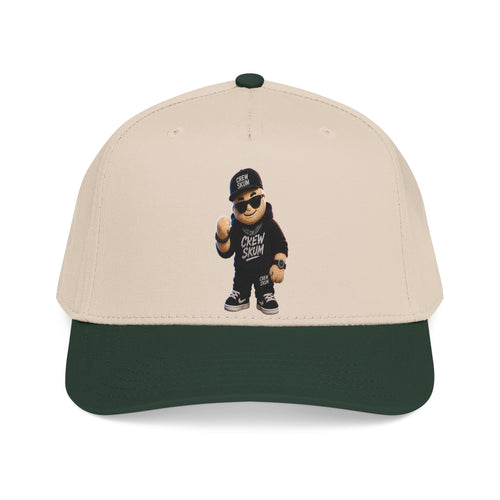 Emo Bear Streetwear Baseball Cap — 'Crew Strong' Embroidered Dad Hat