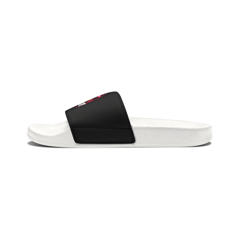 Men's Custom Slide Sandals — 'Benno the Bear' Graphic Removable-Strap Slides