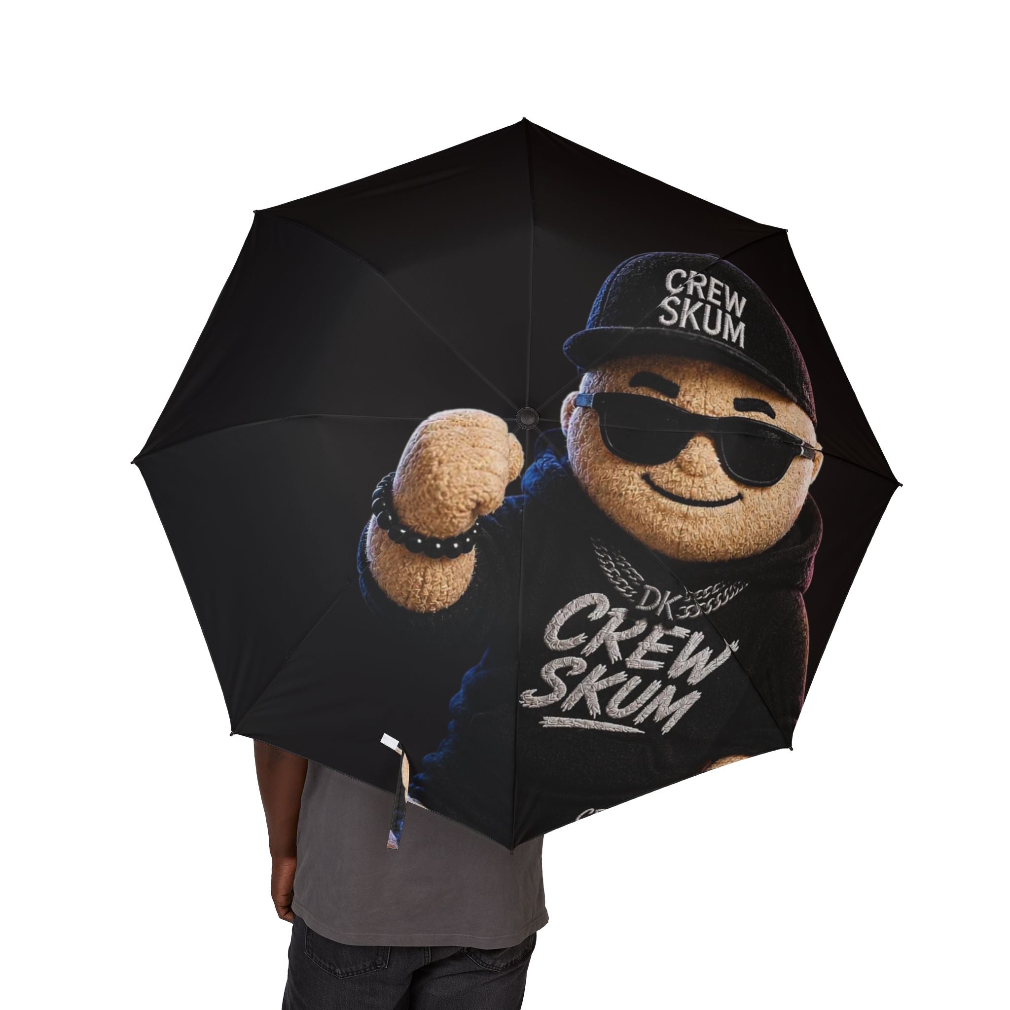 Semi-Automatic Foldable Umbrella — Cool Bear Crew Skum Graphic