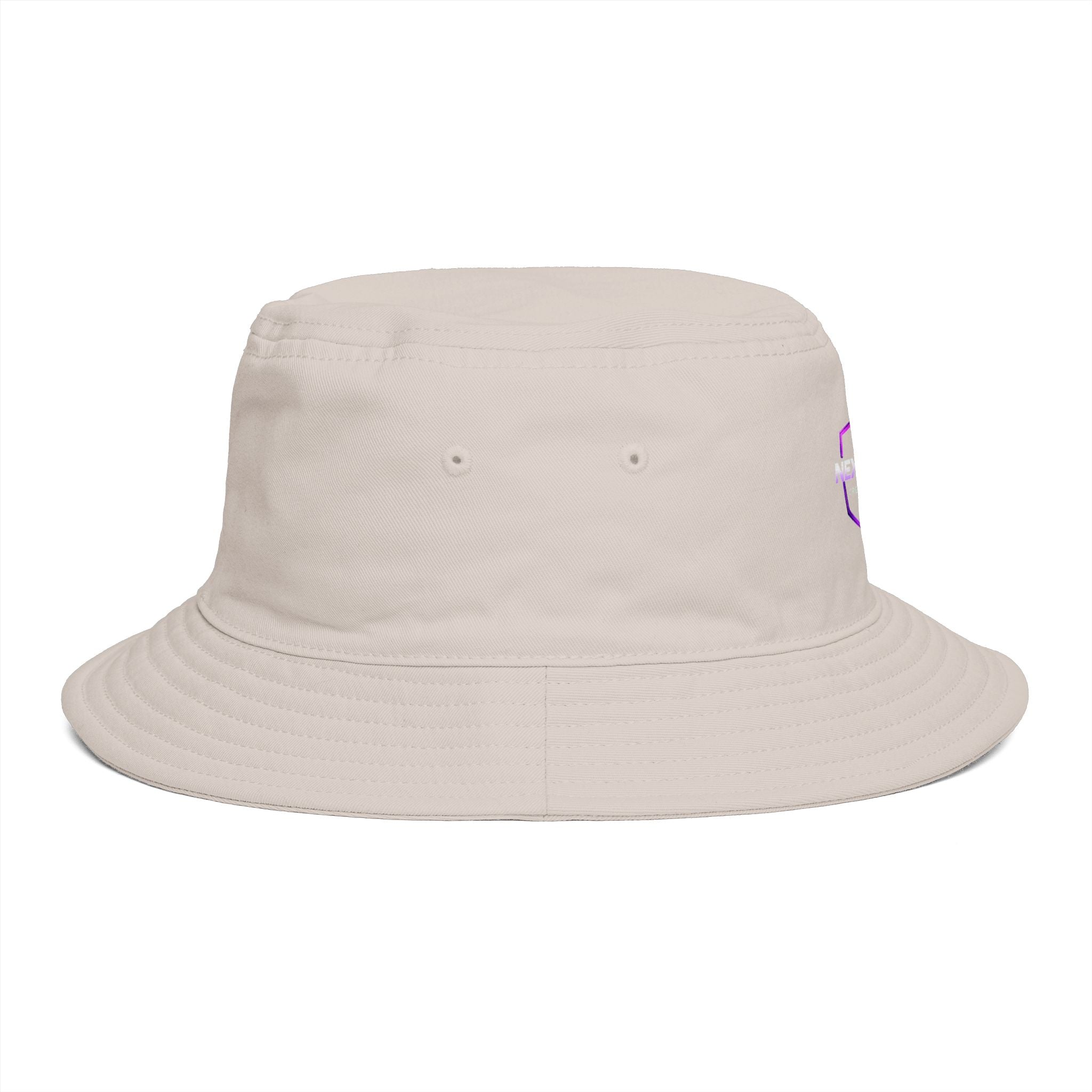 Next Level Creation Agency Brown Bucket Hat — Logo Embroidered Streetwear